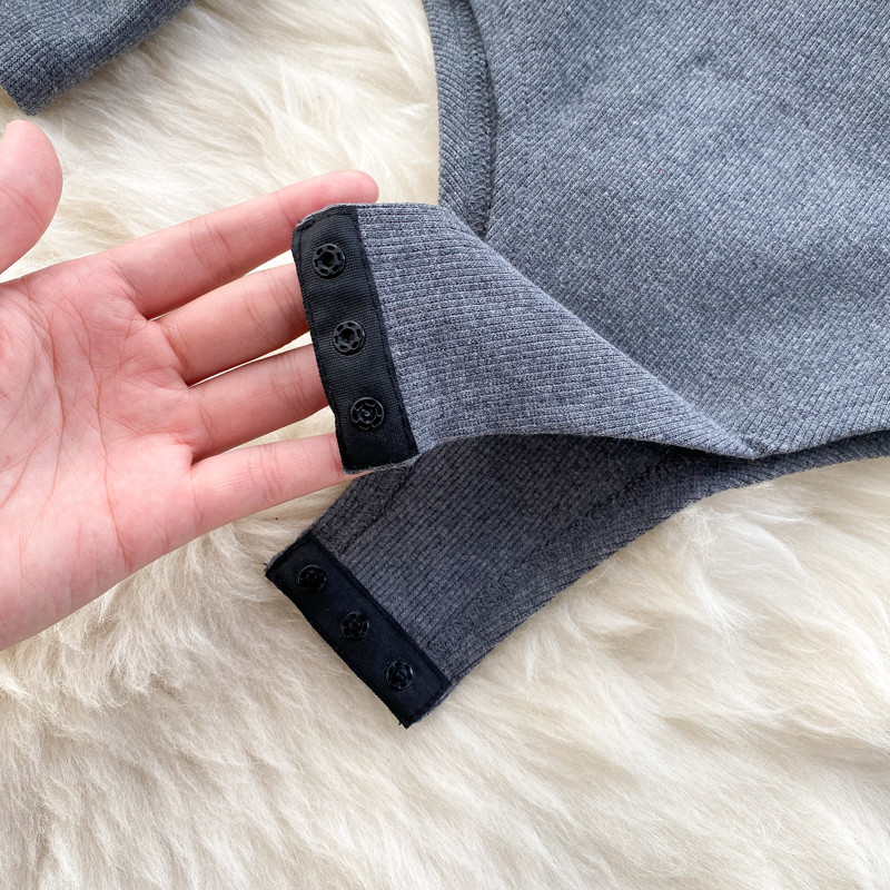 Proljeće Jesen Ženska majica kratkih rukava Sportska odijela Uski bodi s dugim rukavima donjeg dijela Ženski kombinezon jednobojnih kombinezona s kratkim rukavima A2065