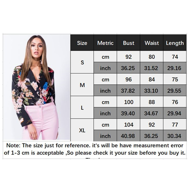 SINFEEL Bluză înfășurată în față Body Femei Îmbrăcăminte de lucru 2018 Office Laides Sexy Gât în V Mâneci lungi Salopete elegante pentru femei