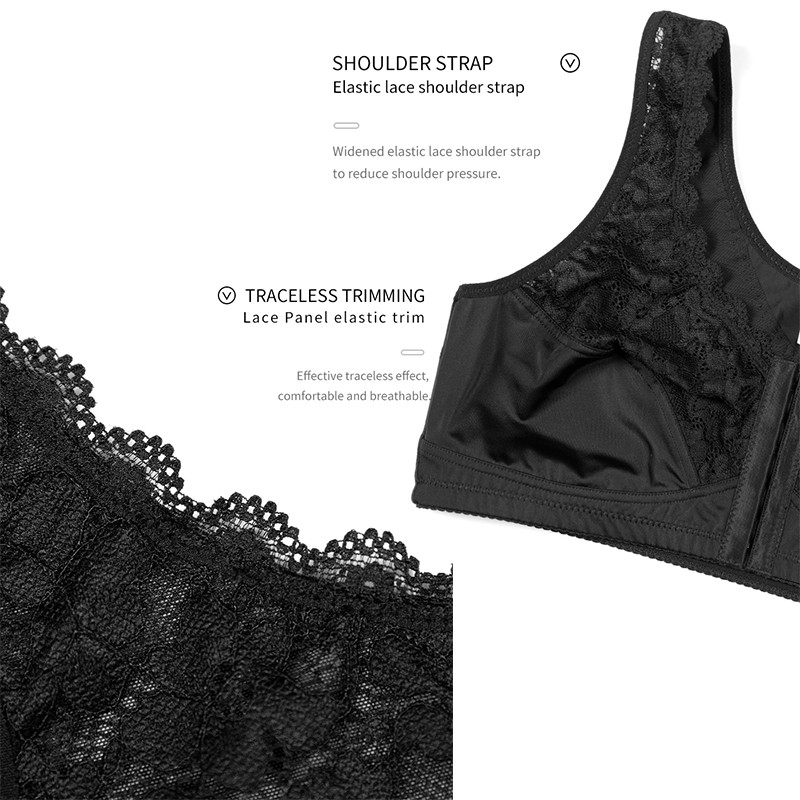 Naiste esikinnitus pluss suuruses rinnahoidjad, kehahoiaku korrigeerija, tõstetav rinnahoidja, juhtmevaba bralette, õhuke pehme rinnahoidja ülemine vest S-6XL