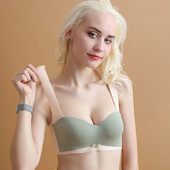 Lenjerie de corp subțire din bumbac pentru femei Sutien push up la modă Confort de mărime mare Lenjerie sexy pentru femei fără urme Sutien asortat cu culorile sexy