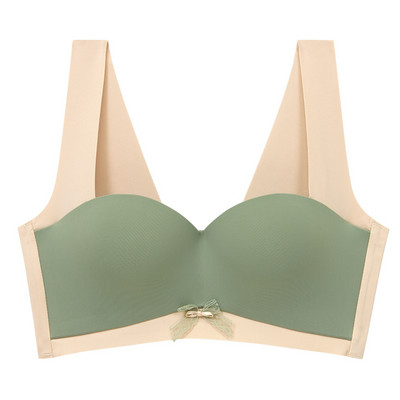 Lenjerie de corp subțire din bumbac pentru femei Sutien push up la modă Confort de mărime mare Lenjerie sexy pentru femei fără urme Sutien asortat cu culorile sexy