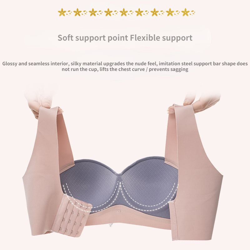 Lenjerie de corp subțire din bumbac pentru femei Sutien push up la modă Confort de mărime mare Lenjerie sexy pentru femei fără urme Sutien asortat cu culorile sexy