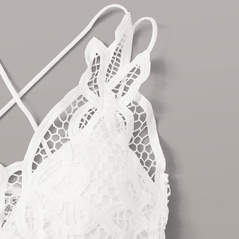 2022 Νέο σέξι εσώρουχα γυναικεία σουτιέν Δαντελένια προοπτική Deep V Hot ερωτικό κορμάκι Εσώρουχα Σέξι εσώρουχα Sport Tank Top Camis