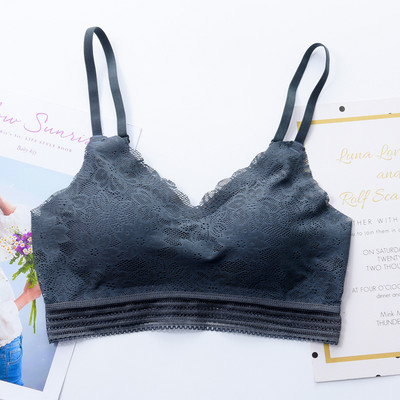 Roseheart uus naistele punane juhtmevaba pitsiga polsterdatud rinnahoidja ühes tükis aktiivsed rinnahoidjad Naiste rinnahoidjad Jooga õmblusteta Invisible Cup AB