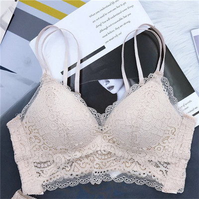 Pitsist tüdrukute aluspesu ilma alustraadita uus toode õhuke ilus tagumine kolmnurkne topsrinnahoidja