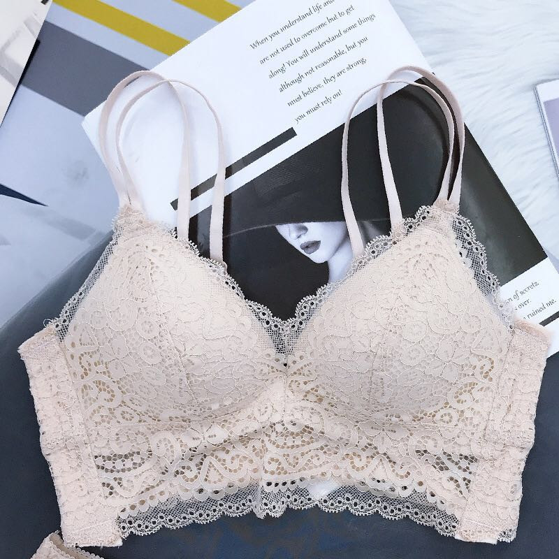 Pitsist tüdrukute aluspesu ilma alustraadita uus toode õhuke ilus tagumine kolmnurkne topsrinnahoidja