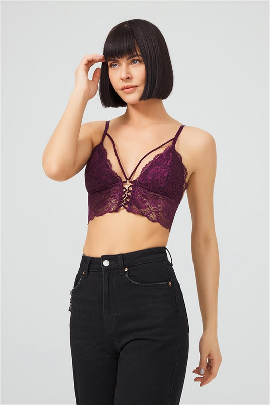 Lacy Slim Strap Căptușit Triunghi Femei Bralet Bustier iarna babydoll femei cămașă de noapte lenjerie intima rochie vară primăvară mare femei pija