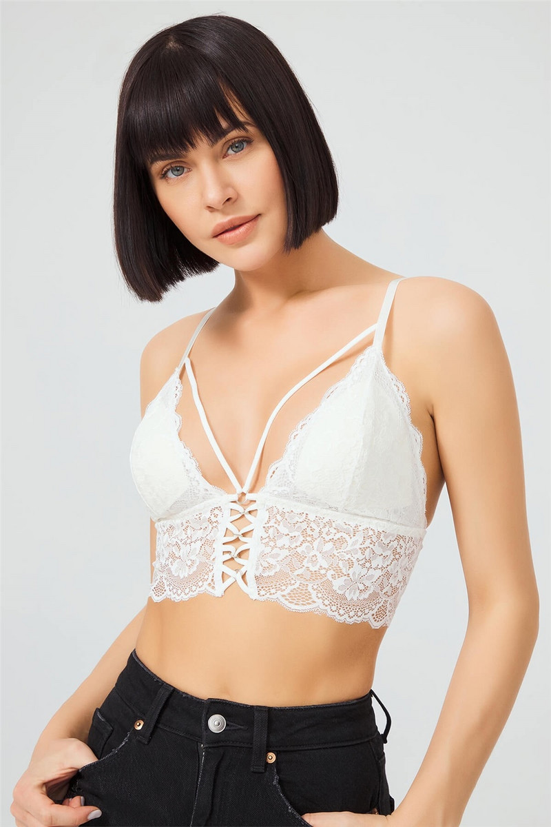 Lacy Slim Strap Căptușit Triunghi Femei Bralet Bustier iarna babydoll femei cămașă de noapte lenjerie intima rochie vară primăvară mare femei pija