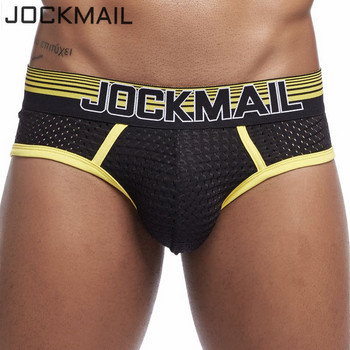 Секси мъжко бельо JOCKMAIL Brand Men brief tanga мъжки слипове меки мрежести долни гащи удобни мъжки слипове бельо