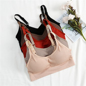 Lenjerie de corp Femei Gather No Steel Ring Lenjerie Sutien Tub Top Înfășurat Piept Frumusețe Spate Bumbac activat Respirabil Secțiune subțire