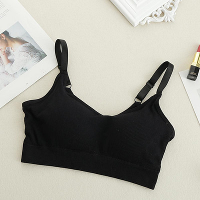 Lenjerie de corp Femei Gather No Steel Ring Lenjerie Sutien Tub Top Înfășurat Piept Frumusețe Spate Bumbac activat Respirabil Secțiune subțire