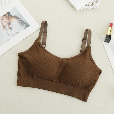 Lenjerie de corp Femei Gather No Steel Ring Lenjerie Sutien Tub Top Înfășurat Piept Frumusețe Spate Bumbac activat Respirabil Secțiune subțire