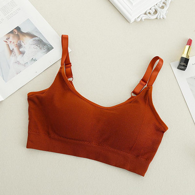 Lenjerie de corp Femei Gather No Steel Ring Lenjerie Sutien Tub Top Înfășurat Piept Frumusețe Spate Bumbac activat Respirabil Secțiune subțire