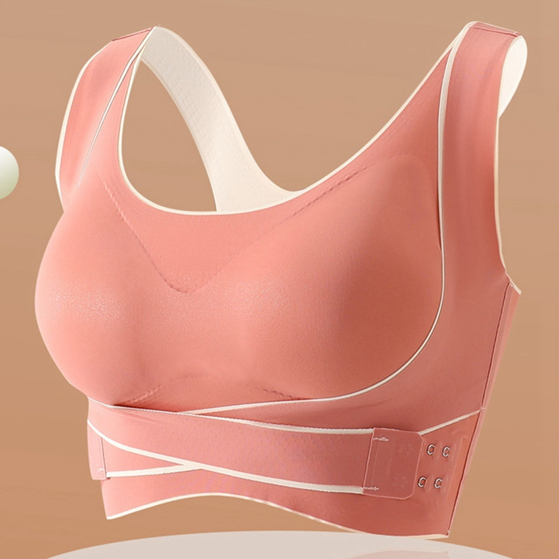 Lenjerie de corp activă Femei Antișoc Adunare Anticădere Fitness Vestă spate Lenjerie sport fără urme Sutien fără inele de oțel