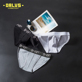 ORLVS Мъжко бельо Мъжки секси слипове Jockstrap Pouch Cuecas Man Cotton Panties Thongsmen bikini Underpants Slip Homme