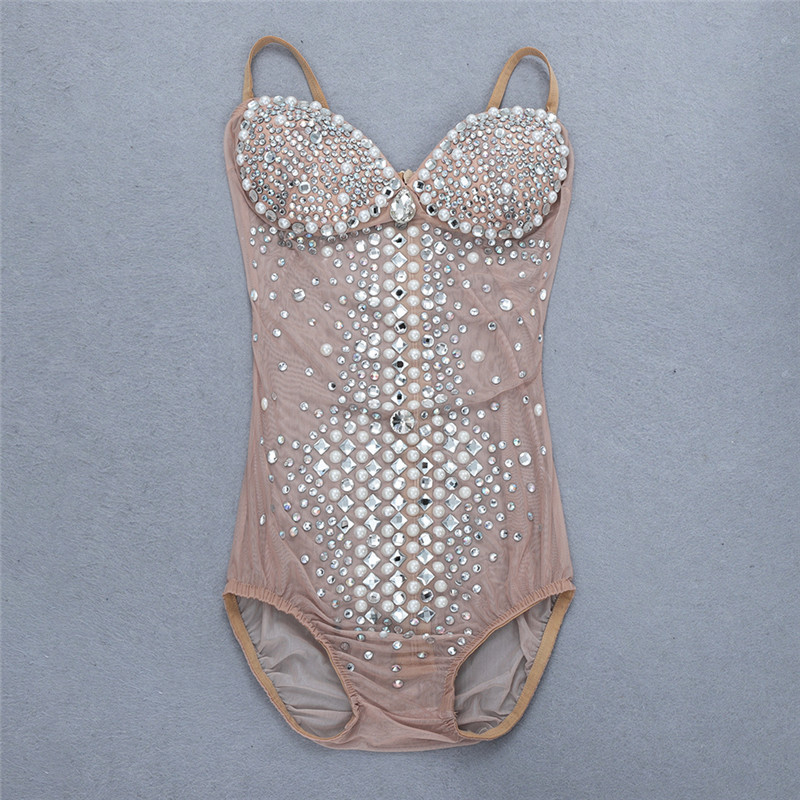 Caise de calitate superioară, curea celebrităților, cu margele, body sexy pentru femei, bikini pentru petrecerea de bal