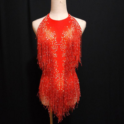 Sexy violet roșu negru strasuri ciucuri body show de dans dintr-o singură bucată sexy pentru femei leotar de performanță costume de cântăreață