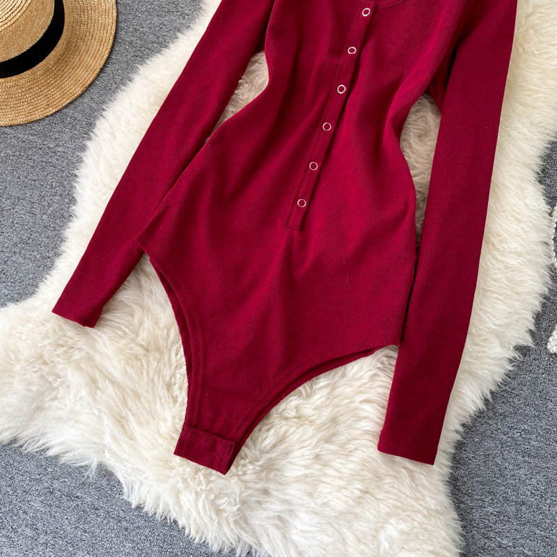 Teeuiear Slim elastic elastic toamna femei salopete sexy bodycon body-uri casual iarna elegant skinny club cu maneca lunga salopeta