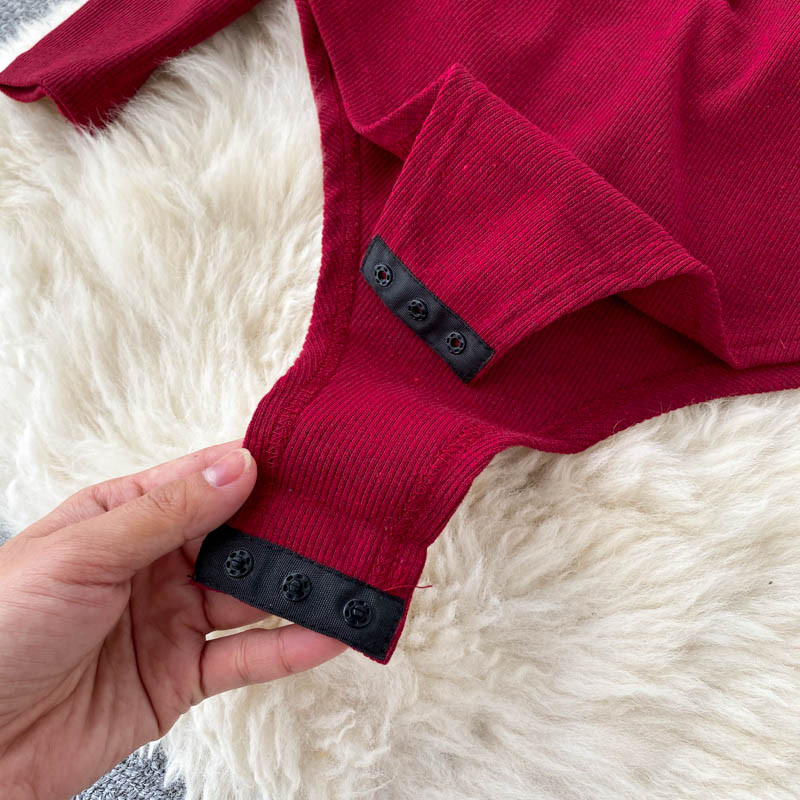 Teeuiear Slim elastic elastic toamna femei salopete sexy bodycon body-uri casual iarna elegant skinny club cu maneca lunga salopeta