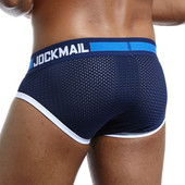 JOCKMAIL Νέο σχεδιασμένο επώνυμα ανδρικά εσώρουχα Σλιπ Διχτυωτό σορτς Cueca ανδρικά εσώρουχα Σέξι ανδρικά εσώρουχα Βαμβακερά που αναπνέουν