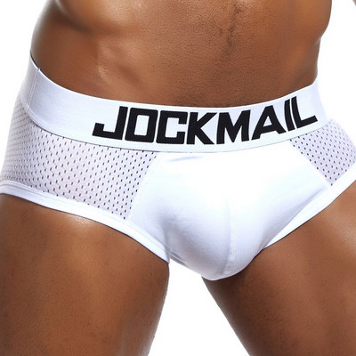 JOCKMAIL Νέο σχεδιασμένο επώνυμα ανδρικά εσώρουχα Σλιπ Διχτυωτό σορτς Cueca ανδρικά εσώρουχα Σέξι ανδρικά εσώρουχα Βαμβακερά που αναπνέουν