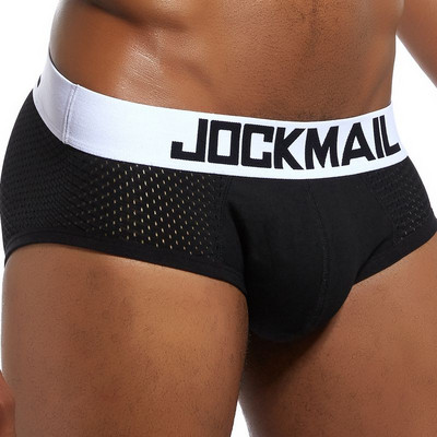JOCKMAIL Νέο σχεδιασμένο επώνυμα ανδρικά εσώρουχα Σλιπ Διχτυωτό σορτς Cueca ανδρικά εσώρουχα Σέξι ανδρικά εσώρουχα Βαμβακερά που αναπνέουν