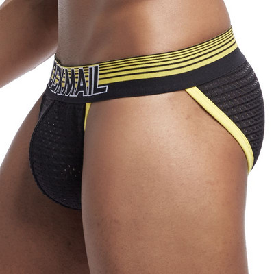 JOCKMAIL Νέο σχεδιασμένο επώνυμα ανδρικά εσώρουχα Σλιπ Διχτυωτό σορτς Cueca ανδρικά εσώρουχα Σέξι ανδρικά εσώρουχα Βαμβακερά που αναπνέουν