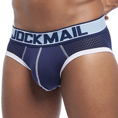 JOCKMAIL Νέο σχεδιασμένο επώνυμα ανδρικά εσώρουχα Σλιπ Διχτυωτό σορτς Cueca ανδρικά εσώρουχα Σέξι ανδρικά εσώρουχα Βαμβακερά που αναπνέουν