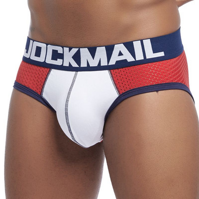 JOCKMAIL Νέο σχεδιασμένο επώνυμα ανδρικά εσώρουχα Σλιπ Διχτυωτό σορτς Cueca ανδρικά εσώρουχα Σέξι ανδρικά εσώρουχα Βαμβακερά που αναπνέουν