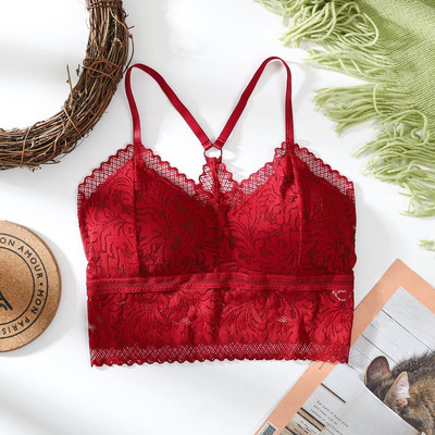 Sutien sexy din dantelă pentru femei de stil nou, tampă de piept dintr-o bucată, tub adunat pentru femei, lenjerie de corp de top, cu push-up, fără bretele, fără jante