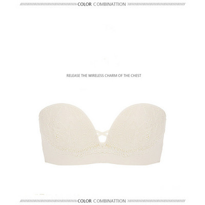 Ζεστό και σέξι στράπλες σουτιέν συνδυάζει αντιολισθητικό μικρό σουτιέν χωρίς εσώρουχο με εσωτερική ομορφιά πίσω αόρατο