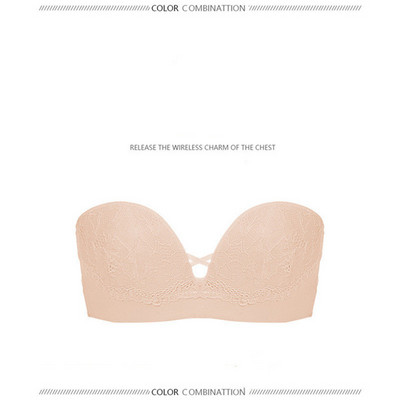 Ζεστό και σέξι στράπλες σουτιέν συνδυάζει αντιολισθητικό μικρό σουτιέν χωρίς εσώρουχο με εσωτερική ομορφιά πίσω αόρατο