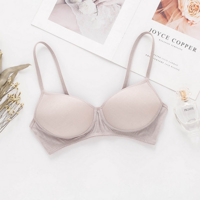 Birdsky, 1 ΤΕΜ. Καλοκαιρινό γυναικείο σουτιέν από μετάξι στηθόδεσμος λεπτή κούπα στήθος push up σύρμα χωρίς στεφάνι 100% καθαρό μετάξι μουριάς, 11 χρώματα. OR-90