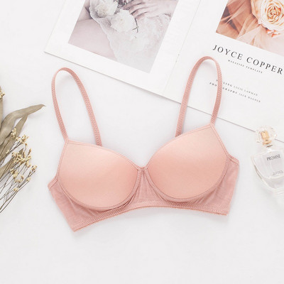 Birdsky, 1 ΤΕΜ. Καλοκαιρινό γυναικείο σουτιέν από μετάξι στηθόδεσμος λεπτή κούπα στήθος push up σύρμα χωρίς στεφάνι 100% καθαρό μετάξι μουριάς, 11 χρώματα. OR-90