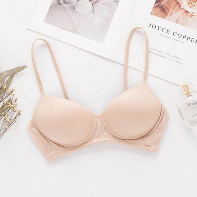 Birdsky, 1 ΤΕΜ. Καλοκαιρινό γυναικείο σουτιέν από μετάξι στηθόδεσμος λεπτή κούπα στήθος push up σύρμα χωρίς στεφάνι 100% καθαρό μετάξι μουριάς, 11 χρώματα. OR-90