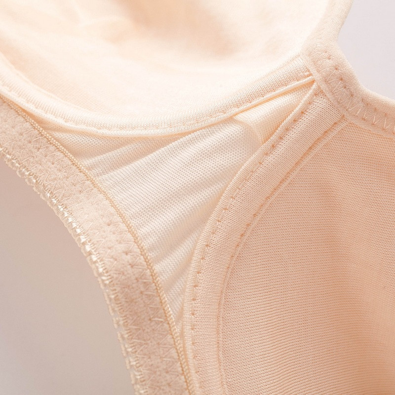 Birdsky, 1 ΤΕΜ. Καλοκαιρινό γυναικείο σουτιέν από μετάξι στηθόδεσμος λεπτή κούπα στήθος push up σύρμα χωρίς στεφάνι 100% καθαρό μετάξι μουριάς, 11 χρώματα. OR-90