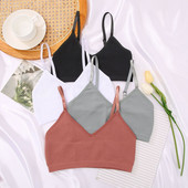 Πορτοκαλί Full Cup Thin Mold Cup Μέτριο μέγεθος Γυναικεία άνετα εσώρουχα χωρίς στήθος που αναπνέουν