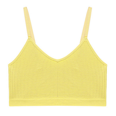 Πορτοκαλί Full Cup Thin Mold Cup Μέτριο μέγεθος Γυναικεία άνετα εσώρουχα χωρίς στήθος που αναπνέουν