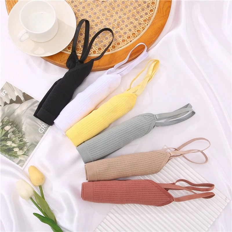 Πορτοκαλί Full Cup Thin Mold Cup Μέτριο μέγεθος Γυναικεία άνετα εσώρουχα χωρίς στήθος που αναπνέουν