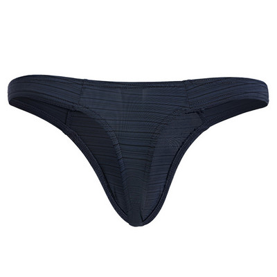 Pantaloni în formă de T Tanga Slip sexy Chiloți bărbați din mătase de gheață Chiloți confortabili respirabili Lenjerie de corp pentru bărbați Chiloți în husă convexă