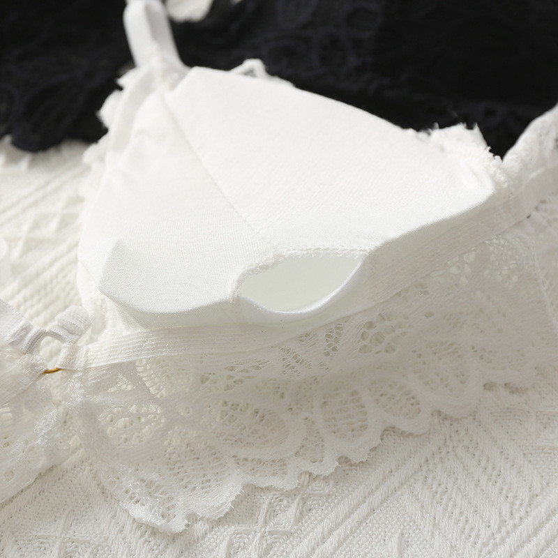 Sutiene din dantelă pentru femei Set de lenjerie intima sexy Bralette fără spate Sutien senzual Slip Lenjerie Chiloți cu talie joasă Lenjerie intima pentru femei