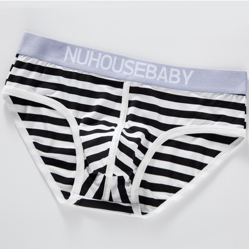 Slip pentru bărbați sexy, cu dungi, chiloți din bumbac cu talie joasă, lenjerie pentru bărbați, lenjerie confortabilă, pantaloni pentru bărbați, YJ004