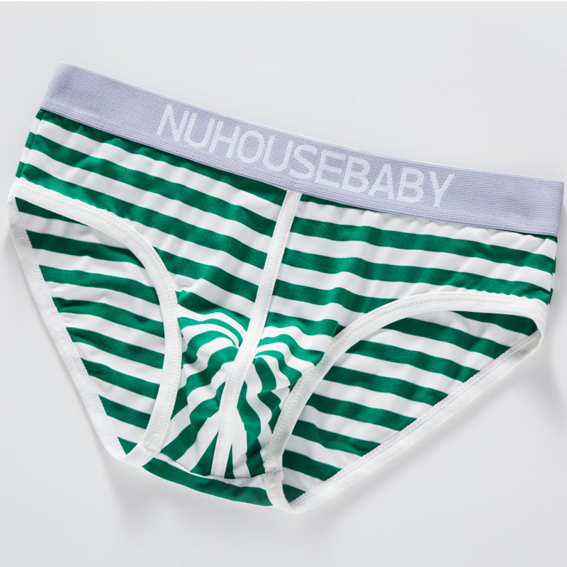 Slip pentru bărbați sexy, cu dungi, chiloți din bumbac cu talie joasă, lenjerie pentru bărbați, lenjerie confortabilă, pantaloni pentru bărbați, YJ004