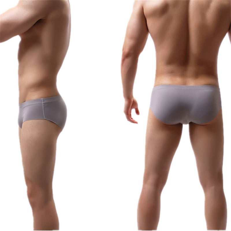 Seksikas aluspesu Meeste Õmblusteta püksikud Lühikesed püksid Lahedad Jääsiidist aluspüksid Tugevad keskmise kõrgusega U kumer kott Aluspüksid Cueca Calzoncillos S-XL