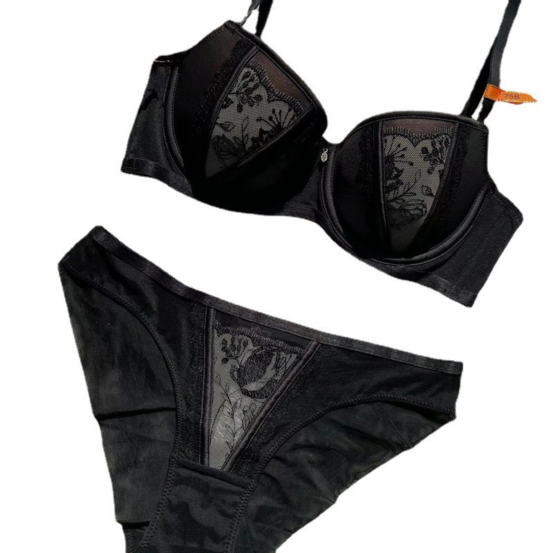 Σέξι κέντημα Push Up Σουτιέν και κιλότες Εσώρουχα με δαντέλα οικεία Γυναικεία Όμορφα εσώρουχα BCD Cup Νέες παραλαβές