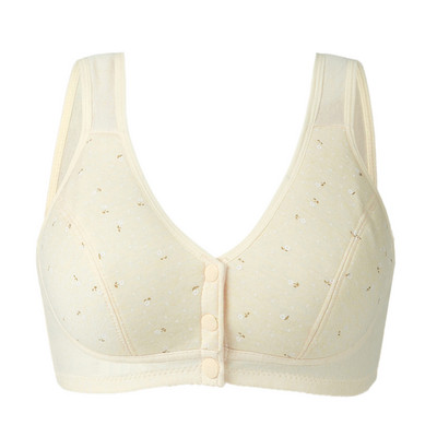 Εκτύπωση γυναικείο σουτιέν Patchwork χωρίς πλαίσιο Άνετο εσώρουχο σουτιέν με εσώρουχα με μπροστινή αγκράφα