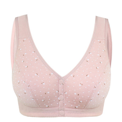 Εκτύπωση γυναικείο σουτιέν Patchwork χωρίς πλαίσιο Άνετο εσώρουχο σουτιέν με εσώρουχα με μπροστινή αγκράφα