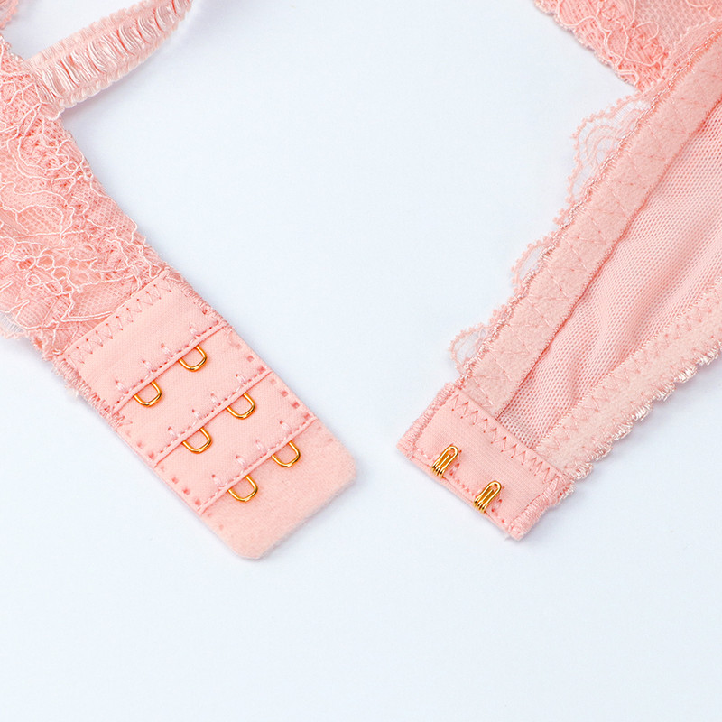 Varsbaby Σέξι Δαντέλα Φιόγκος Μισό Κύπελλο συν μέγεθος Σετ Εσωρούχων 3 τεμάχια/παρτίδα 1 Σουτιέν + 2 Άνετα δαντέλα στρινγκ γυναικεία
