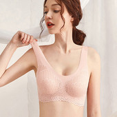 Σουτιέν για γυναικεία εσώρουχα Χωρίς ατσάλινα δαχτυλίδια που συγκεντρώνει εσώρουχα χωρίς ραφές One Piece σουτιέν Όμορφη δαντέλα στην πλάτη που δέχεται Εσώρουχα λάτεξ