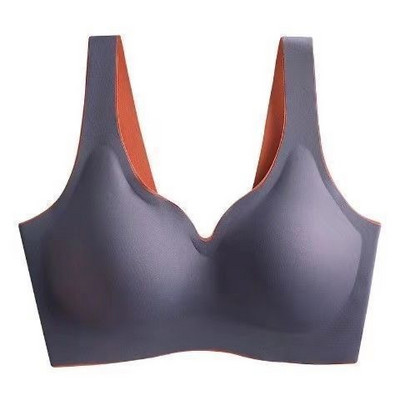 Sutien din mătase de gheață pentru femei M-2XL Bralette mare cu cataramă pe spate Top Lenjerie